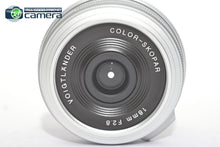 Load image into Gallery viewer, Voigtlander Color-Skopar 18mm F/2.8 ASPH. Lens Silver Fujifilm X-Mount *MINT in Box*