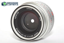 Load image into Gallery viewer, Leica Summilux-M 35mm F/1.4 ASPH. FLE II Lens Silver 11727 *EX+ in Box*