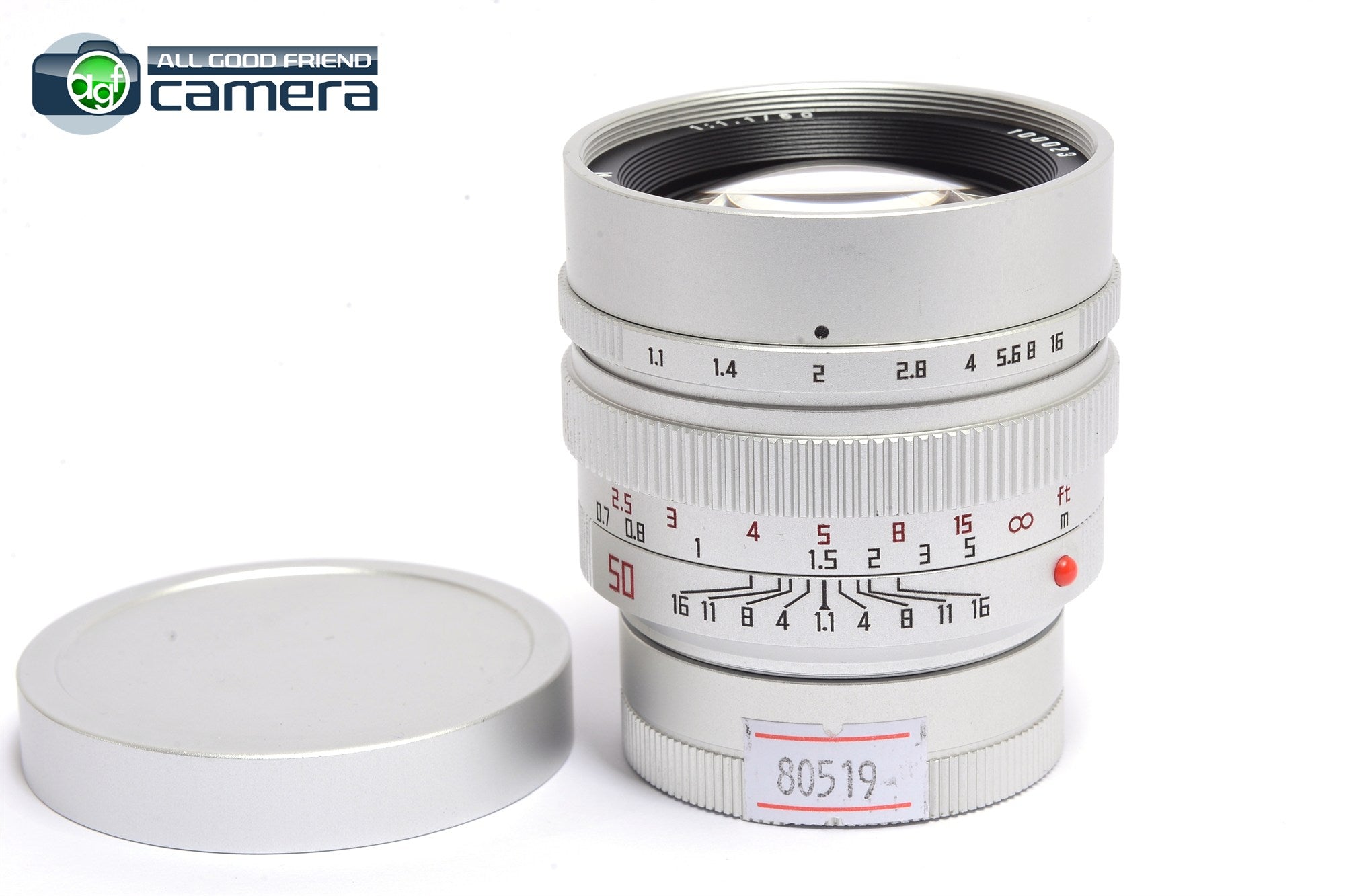LeeWorks Noctilux-M 50mm F/1.1 Lens Silver Leica M-Mount *MINT