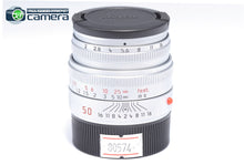 Load image into Gallery viewer, Leica Summicron-M 50mm F/2 E39 Lens 11816 Silver/Chrome Ver.5 *MINT-*