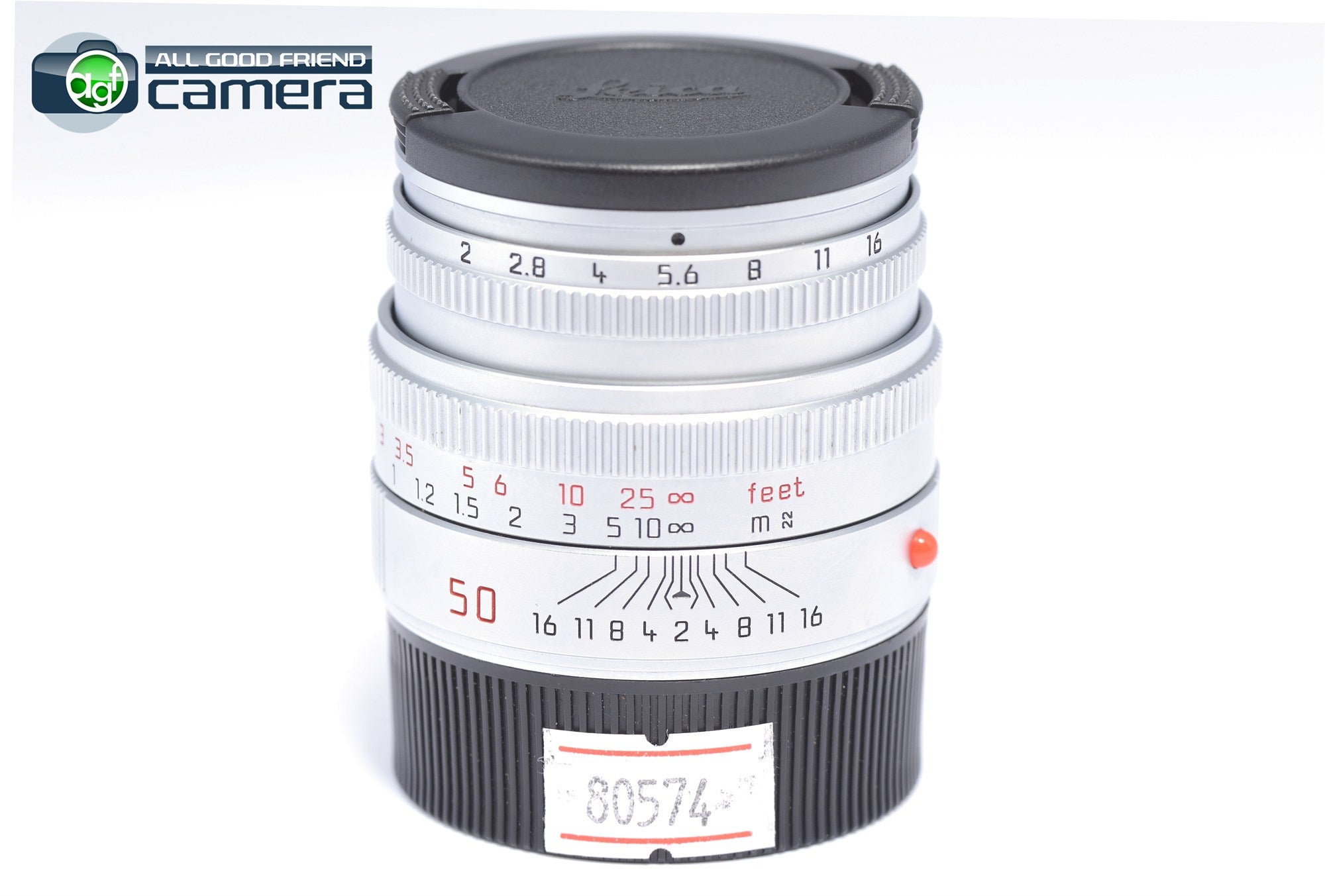 Leica Summicron-M 50mm F/2 E39 Lens 11816 Silver/Chrome Ver.5