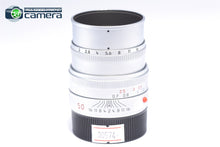 Load image into Gallery viewer, Leica Summicron-M 50mm F/2 E39 Lens 11816 Silver/Chrome Ver.5 *MINT-*