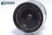 Load image into Gallery viewer, Leica Leitz Super Angulon M 21mm F/3.4 Lens Silver *EX+*