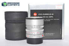 Load image into Gallery viewer, Leica Summilux-M 50mm F/1.4 ASPH. Lens Silver Anodized 11892 *EX+ in Box*