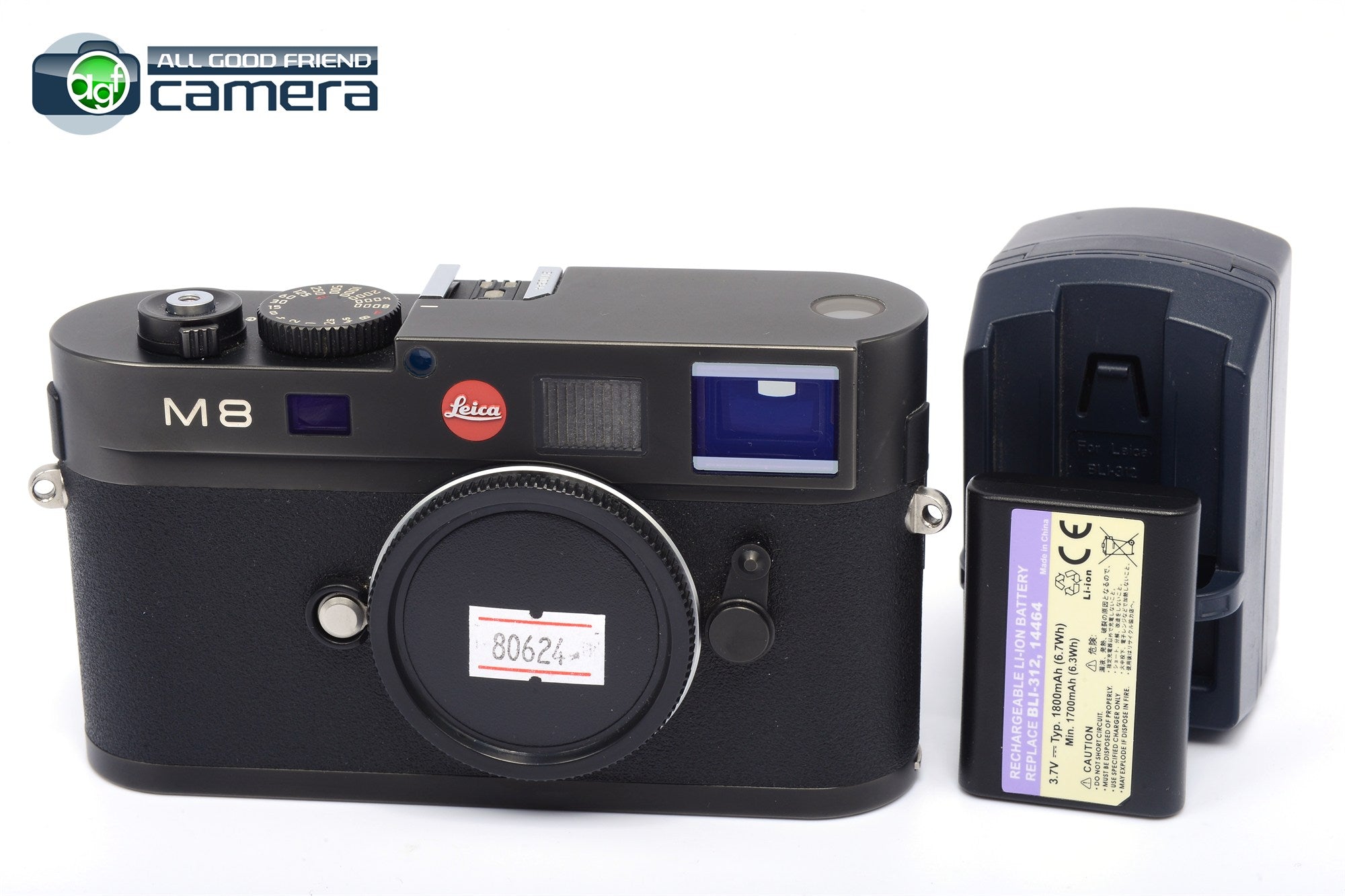 Leica M8 Rangefinder Digital Camera Black Shutter Count 8085 *EX 