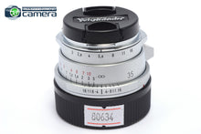 Load image into Gallery viewer, Voigtlander Ultron 35mm F/2 II fVM Lens Silver Leica M-Mount *MINT*