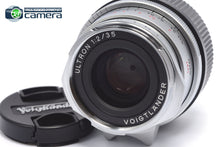 Load image into Gallery viewer, Voigtlander Ultron 35mm F/2 II fVM Lens Silver Leica M-Mount *MINT*