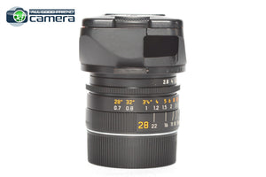 Leica Elmarit-M 28mm F/2.8 E46 Lens Ver.4 Pre-ASPH. Black 11809