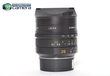 Load image into Gallery viewer, Leica Summilux-M 28mm F/1.4 ASPH. Lens Black 11668 *MINT-*