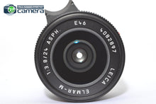 Load image into Gallery viewer, Leica Elmar-M 24mm F/3.8 ASPH. E46 Lens Black 11648 *MINT-*