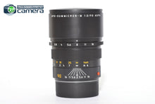 Load image into Gallery viewer, Leica APO-Summicron-M 90mm F/2 ASPH. Lens non-6Bit Black 11884 *EX in Box*