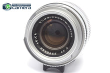 Load image into Gallery viewer, Leica Summicron-M 35mm F/2 Lens Silver Ver.4 'Bokeh King' Germany *MINT-*