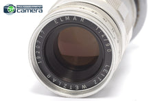 Load image into Gallery viewer, Leica Leitz Elmar M 90mm F/4 Lens 3 Elements Silver/Chrome