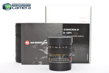 Load image into Gallery viewer, Leica APO-Summicron-M 35mm F/2 ASPH. Lens Black 11699 *MINT- in Box*