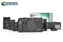 Load image into Gallery viewer, Contax G2 Black Camera Kit w/28mm 45mm 90mm Lenses &amp; TLA 200 Flash *MINT*
