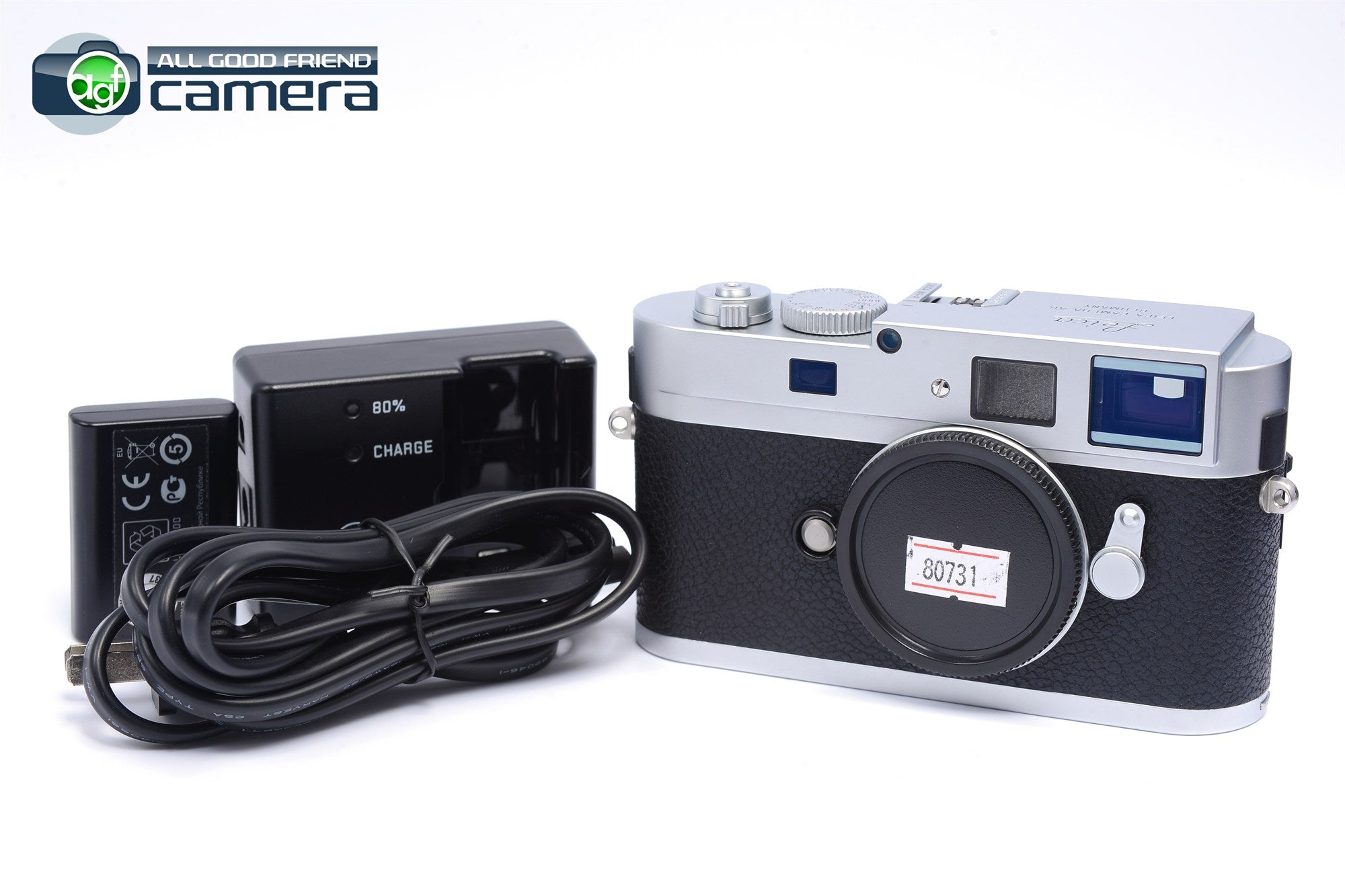 Leica M9-P Digital Rangefinder Camera Silver Shutter Count 1521