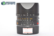 Load image into Gallery viewer, Leica Summarit-M 35mm F/2.4 E46 Lens 6Bit Black 11671 *EX+*