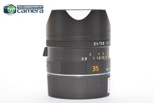 Load image into Gallery viewer, Leica Summarit-M 35mm F/2.4 E46 Lens 6Bit Black 11671 *EX+*