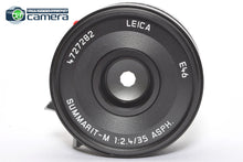 Load image into Gallery viewer, Leica Summarit-M 35mm F/2.4 E46 Lens 6Bit Black 11671 *EX+*