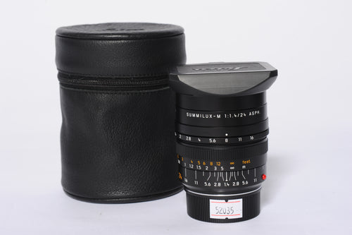 Leica Summilux-M 24mm F/1.4 ASPH. Lens Black 11601 *MINT*