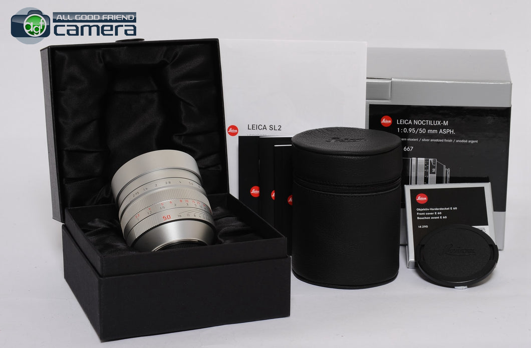 Leica Noctilux-M 50mm F/0.95 ASPH. Lens Silver 11667 *BRAND NEW*