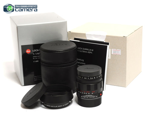 Leica Summilux-M 50mm F/1.4 ASPH. Lens Black Chrome Edition 11688 *BRAND NEW*