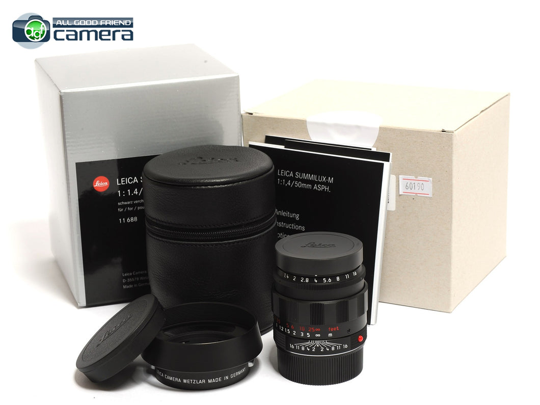 Leica Summilux-M 50mm F/1.4 ASPH. Lens Black Chrome Edition 11688 *BRAND NEW*