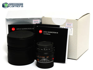 Leica Summicron-M 50mm F/2 Lens 6Bit Black 11826 *BRAND NEW*