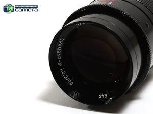 Leica Thambar-M 90mm F/2.2 Lens Black Paint 11697 *BRAND NEW*