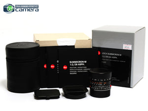 Leica Summicron-M 28mm F/2 ASPH. II Lens Black 11672 *BRAND NEW*