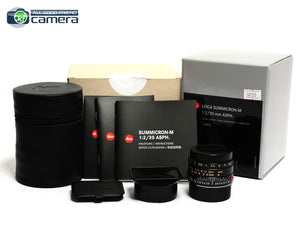 Leica Summicron-M 35mm F/2 ASPH. Lens Black 11673 *BRAND NEW*