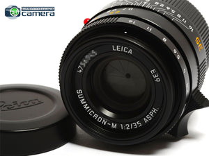 Leica Summicron-M 35mm F/2 ASPH. Lens Black 11673 *BRAND NEW*