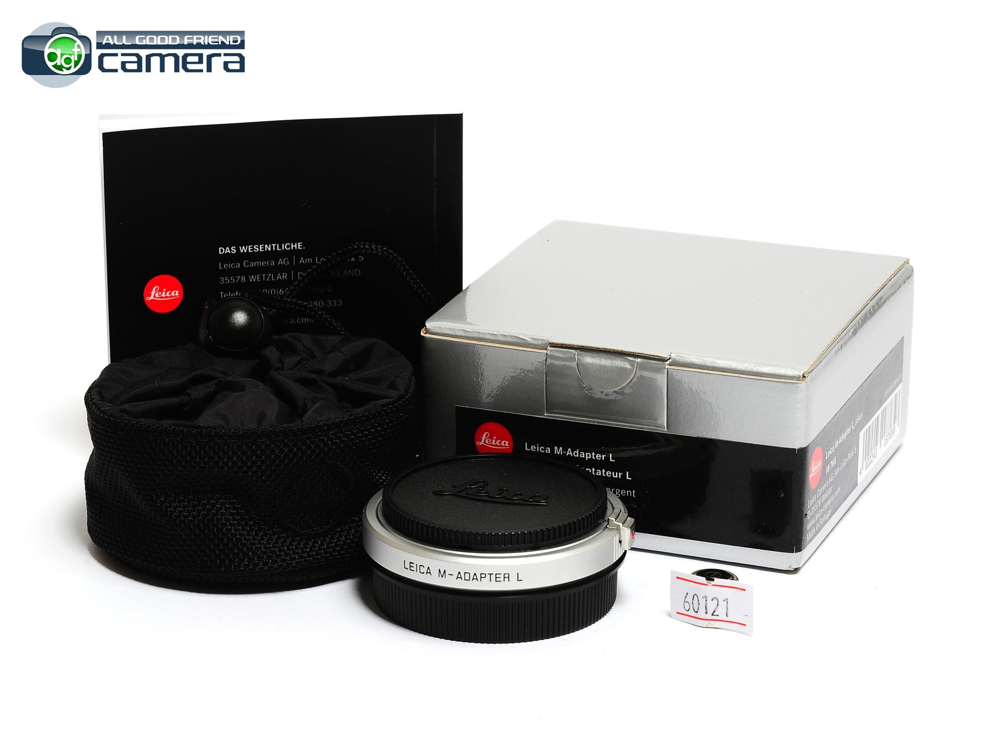 Leica M-Adapter L Silver 18765 for M Lenses on TL/CL/SL2 Cameras 