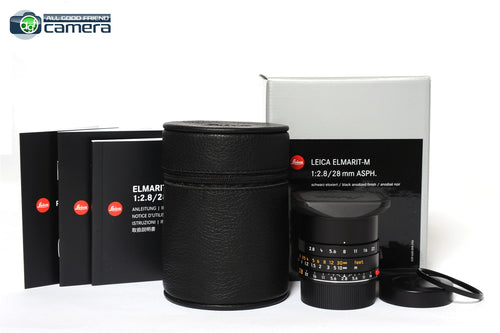 Leica Elmarit-M 28mm F/2.8 ASPH. E39 Lens Black 11677 *BRAND NEW*