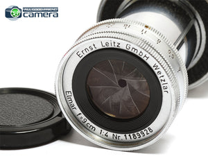 Leica Leitz Elmar 9cm 90mm F/4 Lens M Mount Collapsible