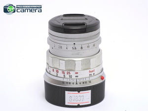 Leica Leitz Summicron M 5cm 50mm F/2 E39 Lens Silver Rigid Late Ver.