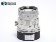 Load image into Gallery viewer, Leica Leitz Summicron M 5cm 50mm F/2 E39 Lens Silver Rigid Late Ver.