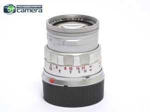 Leica Leitz Summicron M 5cm 50mm F/2 E39 Lens Silver Rigid Late Ver.
