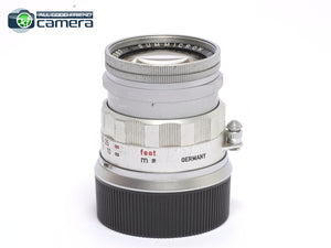 Leica Leitz Summicron M 5cm 50mm F/2 E39 Lens Silver Rigid Late Ver.
