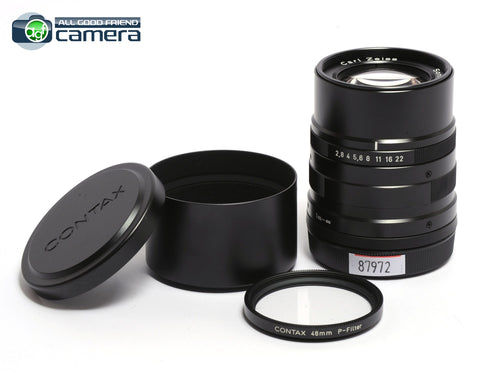 Contax G Sonnar 90mm F/2.8 Lens Black w/GG-3 Hood Set *MINT*
