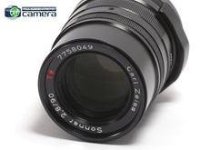Load image into Gallery viewer, Contax G Sonnar 90mm F/2.8 Lens Black w/GG-3 Hood Set *MINT*