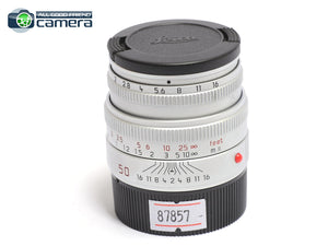 Leica Summicron-M 50mm F/2 Lens 6Bit Silver 11826 *EX*