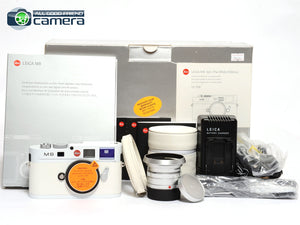 Leica M8 "The White Edition" Camera w/Elmarit-M 28mm F/2.8 Lens Silver *MINT*