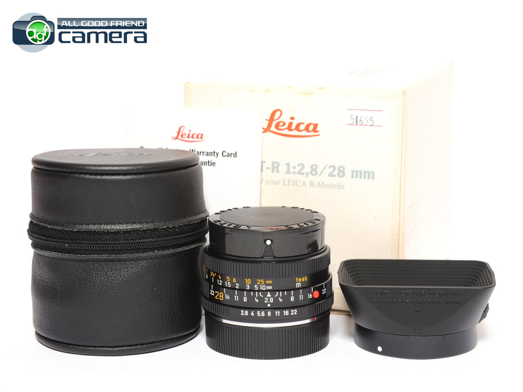 Leica Elmarit-R 28mm F/2.8 E48 Lens R-Only Late #357 *MINT in Box*