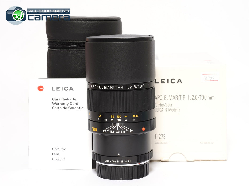Leica APO-Elmarit-R 180mm F/2.8 E67 Lens 11273 *MINT- in Box*