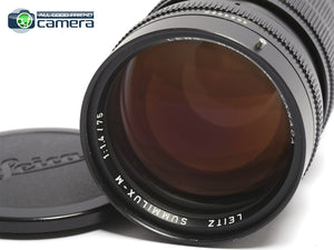 Leica Summilux-M 75mm F/1.4 E60 Lens Ver.1 Canada *EX*