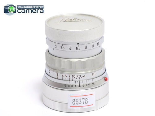 Leica Summicron M 50mm F/2 Lens Rigid Ver.1 Silver