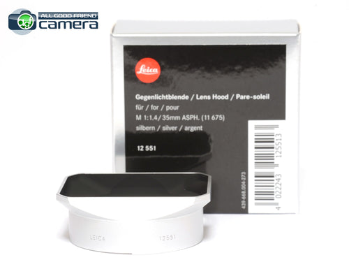 Leica Lens Hood Silver 12551 for M 35mm F/1.4 & M 24mm F/3.4 Lens *BRAND NEW*