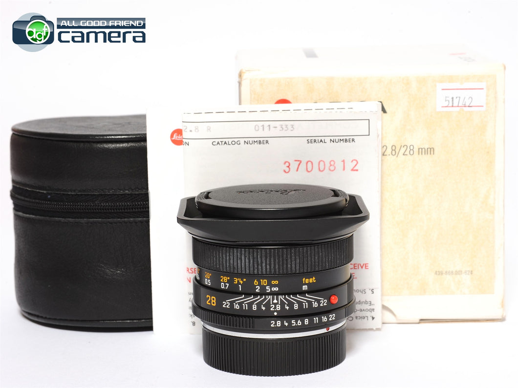 Leica Elmarit-R 28mm F/2.8 ROM E55 Lens Ver.2 *EX+ in Box*