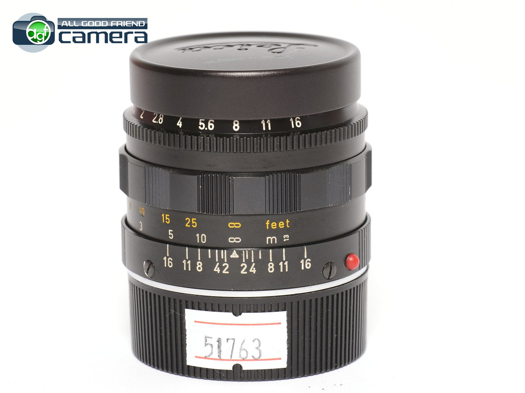 Leica Leitz Summilux M 50mm F/1.4 E43 Ver.2 Lens Transitional Black Paint *RARE*